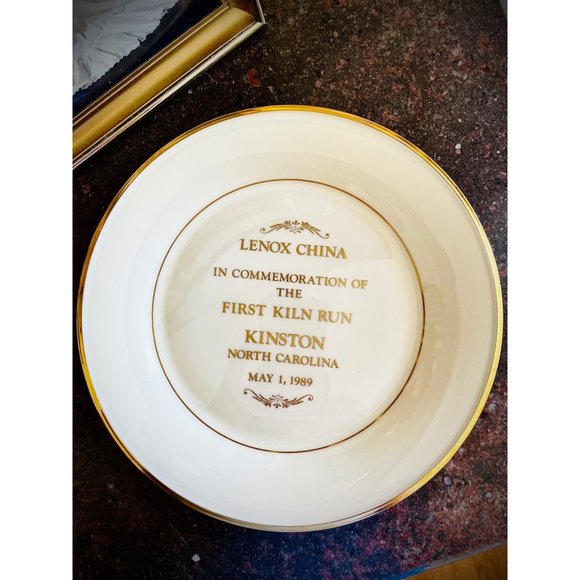 Lenox Other - Lenox China First Kiln Run, Kinston, NC Plant May 1, 1989 Dinner Plate 10.5”